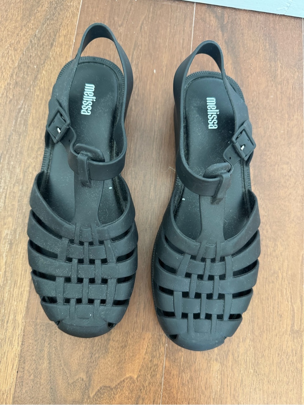 Melissa Black Woven Jelly Sandals - Picture 2 of 3